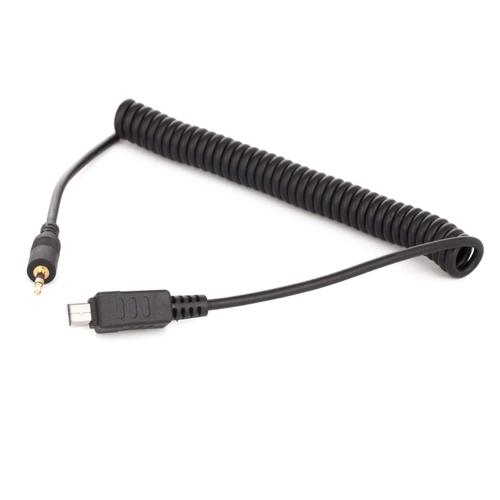 vhbw Câble flash photo compatible avec Olympus E-600, E-620, SP-565 UZ, SP-570 UZ, SP-590UZ DSLR - 125cm, en spiralé