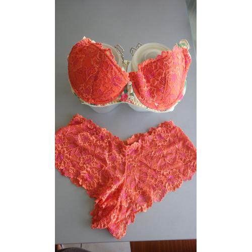 Ensemble Lingerie Sg + Boxer 90b/L Orange