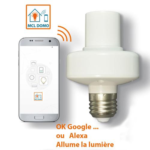 MCL - Douille connectée Wifi compatible Google Home et Alexa