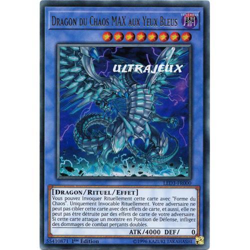 Yu-Gi-Oh! - Led3-Fr000 - Dragon Du Chaos Max Aux Yeux Bleus - Ultra Rare