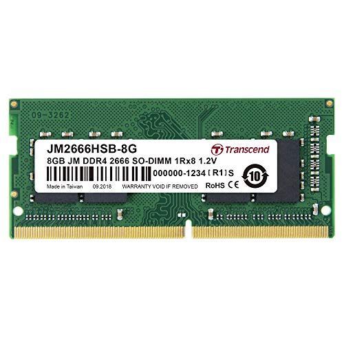 Transcend JetRAM - DDR4 - module - 8 Go - SO DIMM 260 broches - 2666 MHz / PC4-21300 - CL19 - 1.2 V - mémoire sans tampon - non ECC