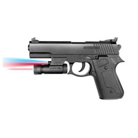Pistolet Airsoft 0.2 joules avec lampe et laser et billes fournies 