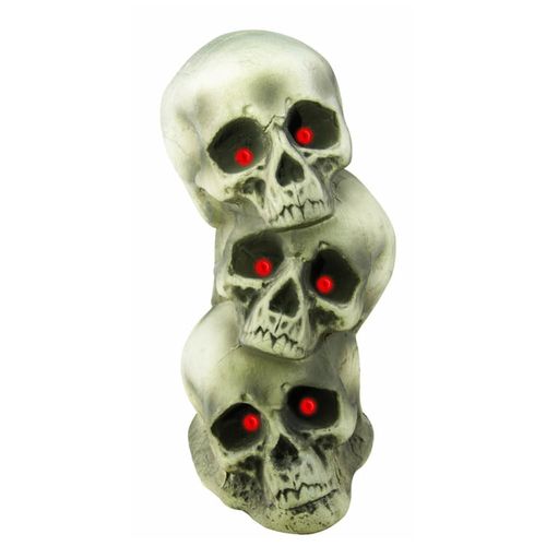 Crânes Empilés Lumineux 35cm