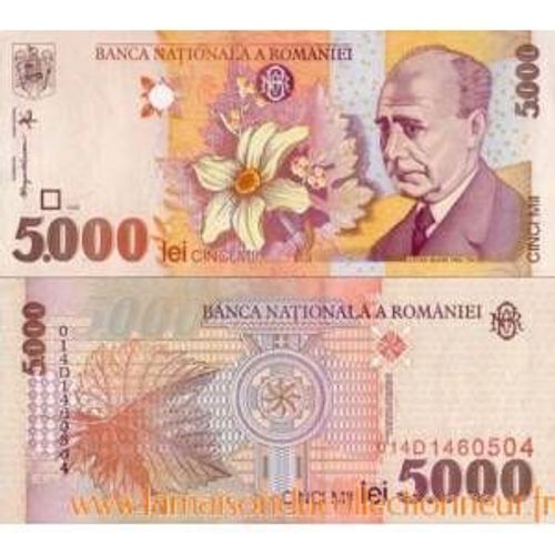 Billet 5000 Lei 1998 Roumanie