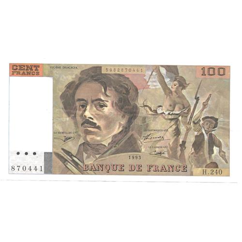 Billet 100 Francs Eugène Delacroix (H.240) 1993 Banque De France