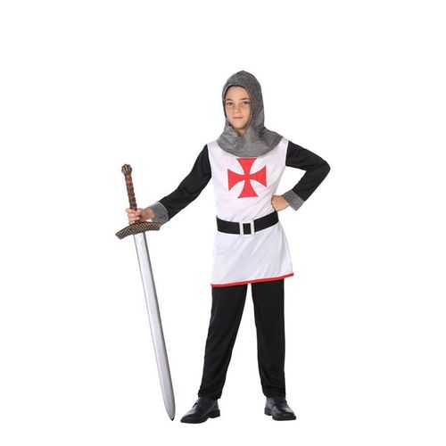 Déguisement De Chevalier Templier Blanc Pour Garçon (Taille 7-9a)