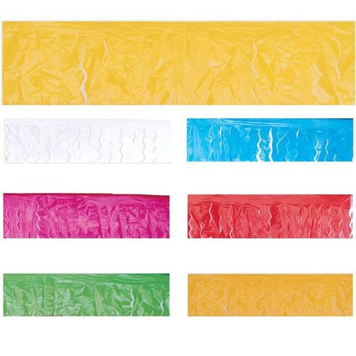Franges En Plastique Plusieurs Couleurs 25 M (Couleur Orange)