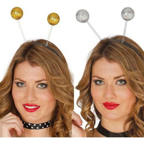Diadème Avec Boules Avec Paillettes Plusieurs Couleurs (Couleur Or)