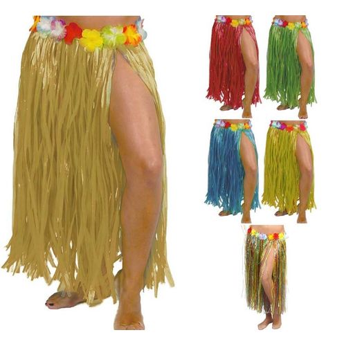 Jupe Hawa?Enne Avec Fleurs Plusieurs Couleurs 75 Cm (Couleur Naturel)