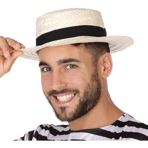 Chapeau Canotier En Paille