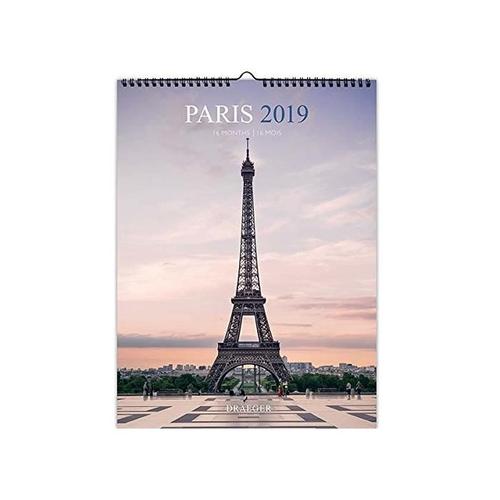 Draeger Lot De 3 Calendriers Déco Paris 2019 Format 39 X 29 Cm