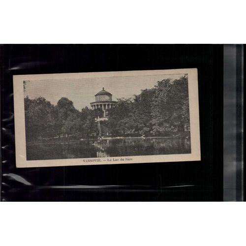 7 X 14 Cm Carte Postale En L Etat Sur Les Photos Varsovie. - Le Lac Du Parc