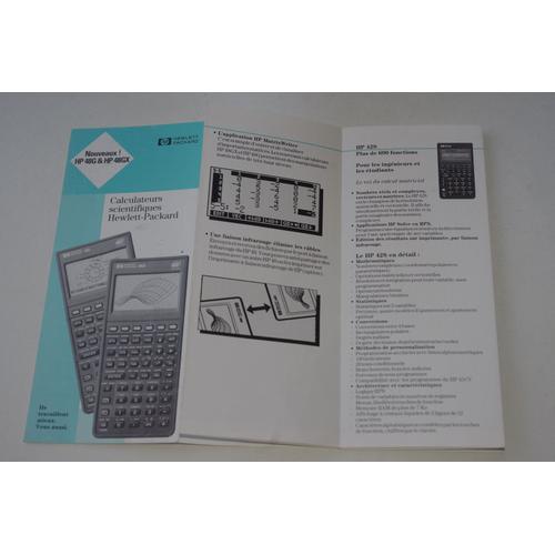 HEWLETT-PACKARD HP48G HP48GX HP/42S HP/32SII KP/20S calculatrice scientifiques - Dépliant pub publicitaire 1993