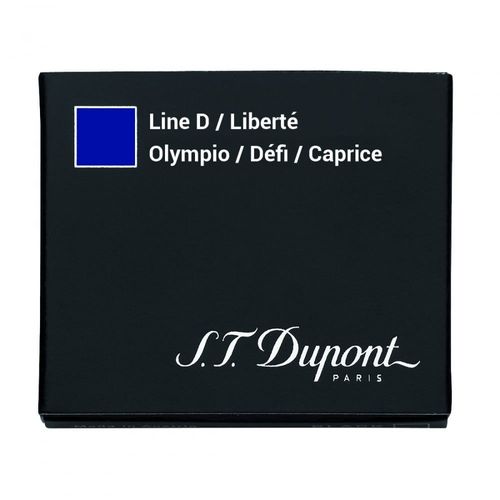 6 Cartouches Bleu Royal Stylo Plume Dupont Défi