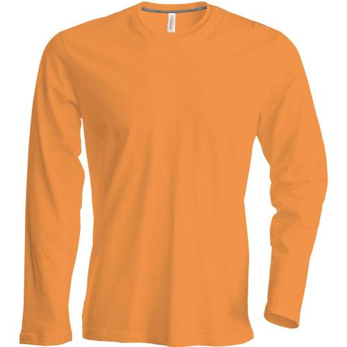 T-Shirt Manches Longues Col Rond - K359 - Orange - Homme