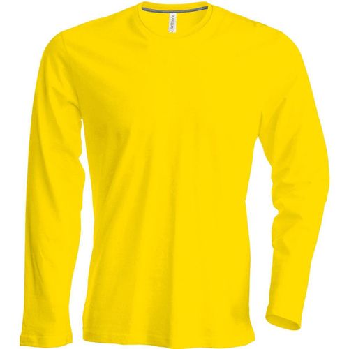 T-Shirt Manches Longues Col Rond - K359 - Jaune - Homme