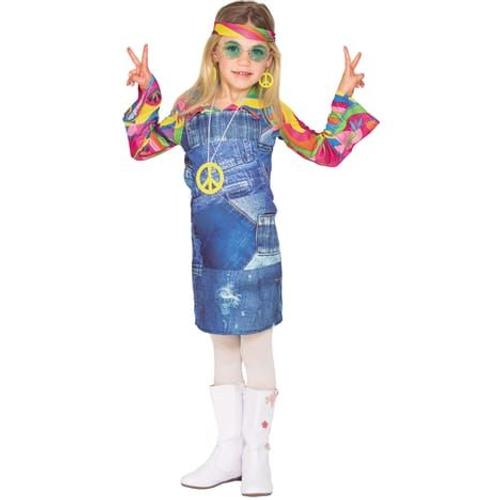 Euro Carnavales Déguisement Robe Hippie - Enfant