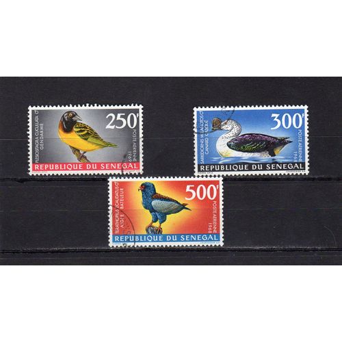 Timbres De Poste Aérienne Du Sénégal (Oiseaux)