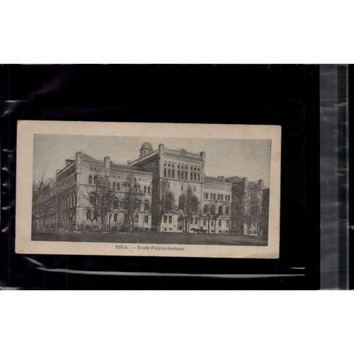 7 X 14 Cm Carte Postale En L Etat Sur Les Photos Riga, Polytechnic School, Ecole Polytechnique
