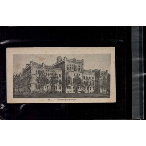 7 X 14 Cm Carte Postale En L Etat Sur Les Photos Riga, Polytechnic School, Ecole Polytechnique