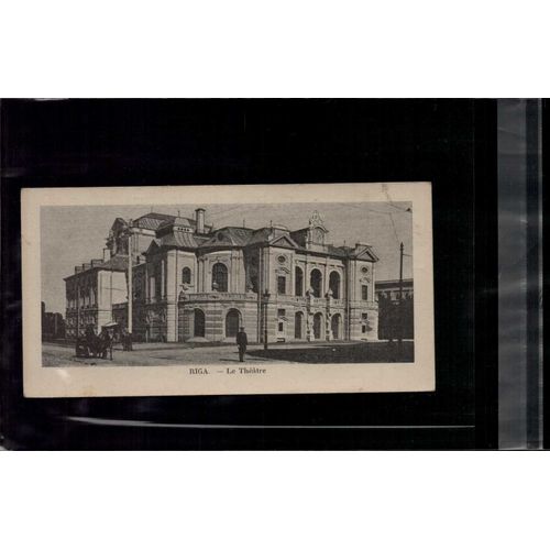7 X 14 Cm Carte Postale En L Etat Sur Les Photos Riga Le Theatre
