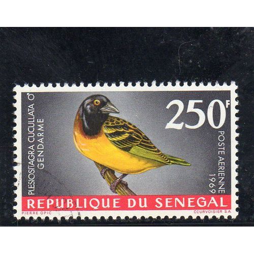 Timbre De Poste Aérienne Du Sénégal (Oiseau)