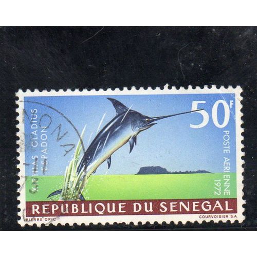 Timbre De Poste Aérienne Du Sénégal (Poisson)