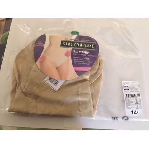 Culotte Taille Trés Haute Slimmer Sans Complexe 38/40 Neuve Emballée Beige