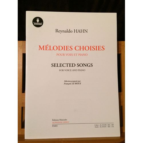 Reynaldo Hahn Mélodies Choisies Partition Chant Piano Carte Chargement Leduc