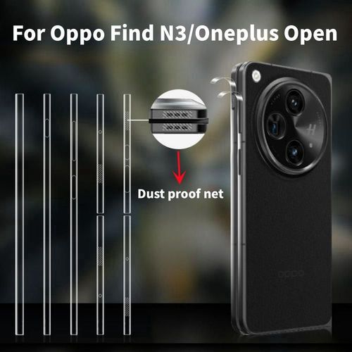 Film Hydrogel De Cadre Pour Oppo Find N3 Oneplus Filet Anti-Poussière Anti-Rayures Ouvert Autocollant De Bordure De Peau Latérale Pour Oppo Findn3 Flip Protector