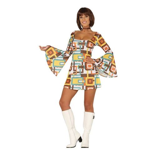Déguisment De Femme Disco Multicouleur Pour Femme (Taille M)