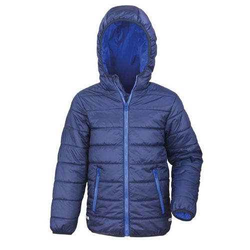 Doudoune ? Capuche Enfant - R233j/Y - Bleu Marine Et Bleu Roi
