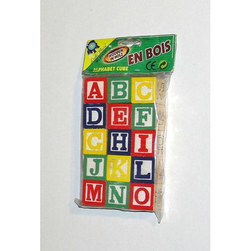 Alphabet Cube En Bois Jeux D'eveil 15 Cubes Ludi Bois