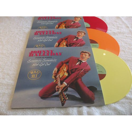 Maxi 45t Johnny Hallyday Chante En Anglais Couleur : Souvenirs , Souvenirs