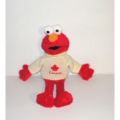Peluche Sesame Street Doudou Elmo Muppet Show Pull Laine Canada 48 Cm