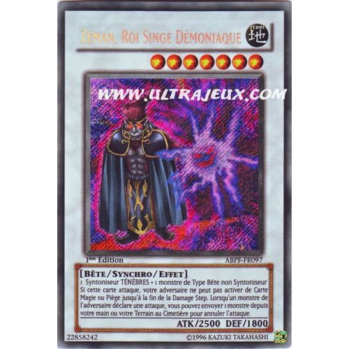 Yu-Gi-Oh! - Abpf-Fr097 - Zeman, Roi Singe Démoniaque - Secret Rare