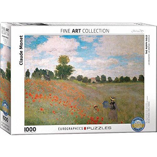 Eurographics The Poppy Field By Claude Monet (1000 Piece) Puzzle