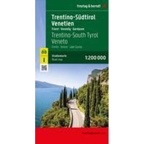 Trentino-Südtirol - Venetien, Straßenkarte 1:200.000, Freytag & Berndt