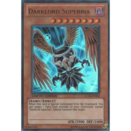 Yugioh Darklord Superbia Lc02en005 Legendary Collection 2 Limited Edition Ultra Rare