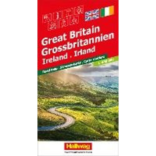 Hallwag Strassenkarte Grossbritannien, Irland 1:650.000
