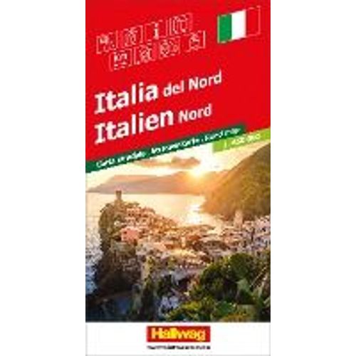 Hallwag Strassenkarte Italien Nord 1:650.000