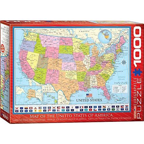 Eurographics Map The United States Puzzle (1000 Piece)