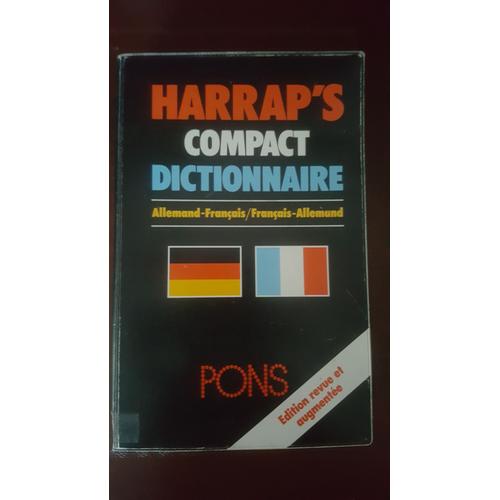Harrap's Compact Dictionnaire (Allemand/Français-Français/Allemand) Édition Revue Et Augmentée - 1991