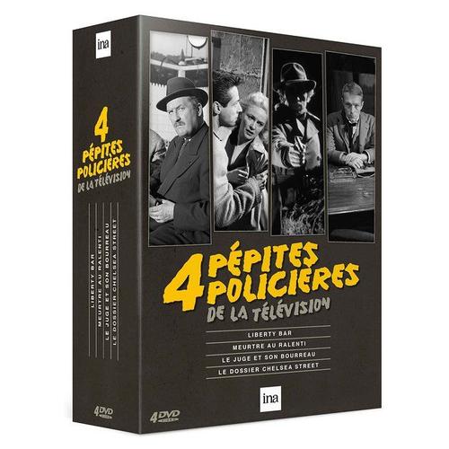 4 Pépites Policières De La Télévision : Liberty Bar + Meurtre Au Ralenti + Le Juge Et Son Bourreau + Le Dossier Chelsea Street - Pack