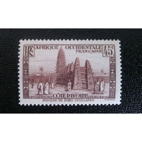 Timbre Cote D'ivoire Yt 119 Mosquée De Bobo-Dioulasso 1936