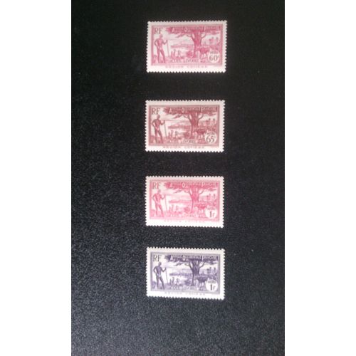 Timbre Cote D'ivoire Yt 121-124a-154-157 Région Cotiere-Littorale 1936/1938/1940