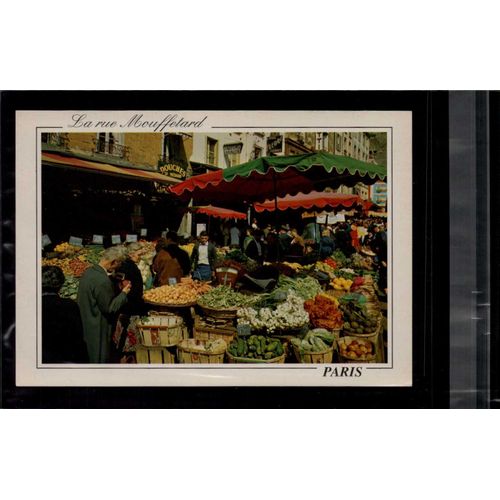 Carte Postale Paris La Rue Mouffetard En L'état Sur Les Photos