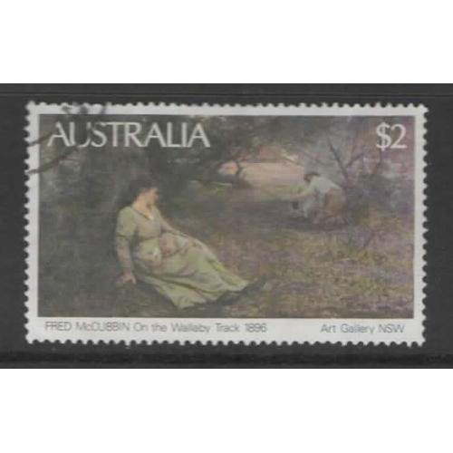 Australie, Timbre-Poste Y & T N° 739 Oblitéré Peinture Australienne, 1981