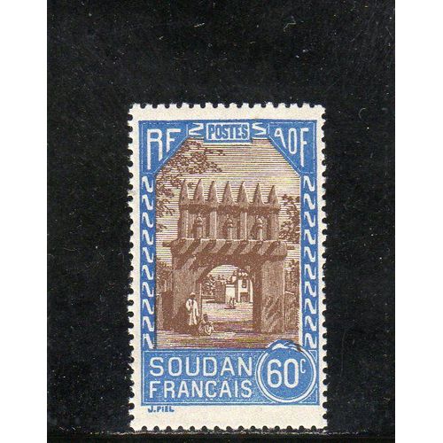 Timbre-Poste Du Soudan Français (Porte DEntrée De La Cour De La Résidence De Djenné)