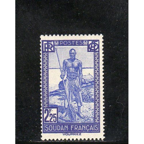 Timbre-Poste Du Soudan Français (Batelier Du Niger)